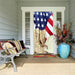 DoorFoto Door Cover American Flag with Army Boots