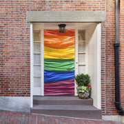 DoorFoto Door Cover Customizable - Gay Pride Flag