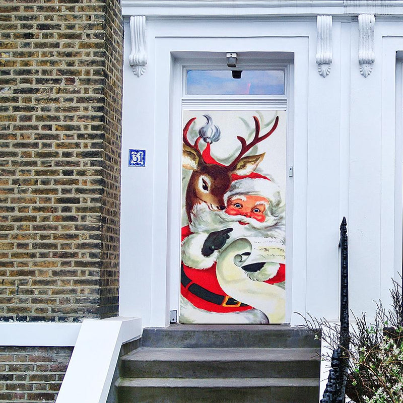 DoorFoto Door Cover Santa's List