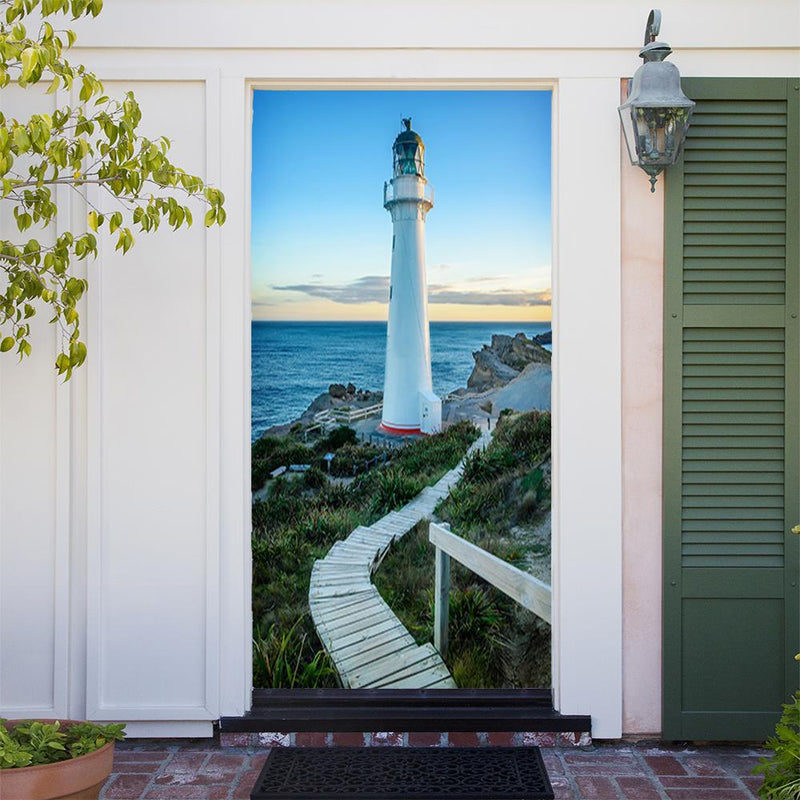 DoorFoto Door Cover Castlepoint Lighthouse
