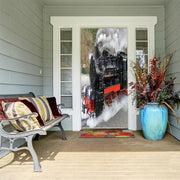 DoorFoto Door Cover Train Bedroom Decor