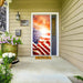DoorFoto Door Cover Customizable - American Flag Sunset