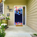 DoorFoto Door Cover Customizable - Blue Mardi Gras Mask