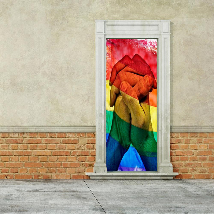 DoorFoto Door Cover Togetherness - Gay Pride