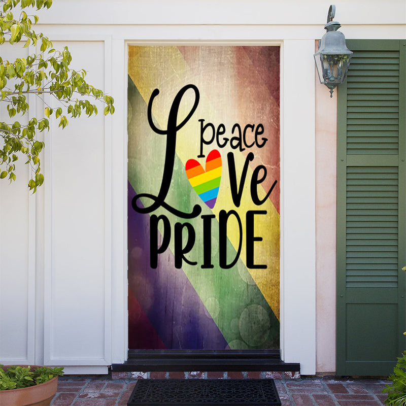 DoorFoto Door Cover Love Peace Pride
