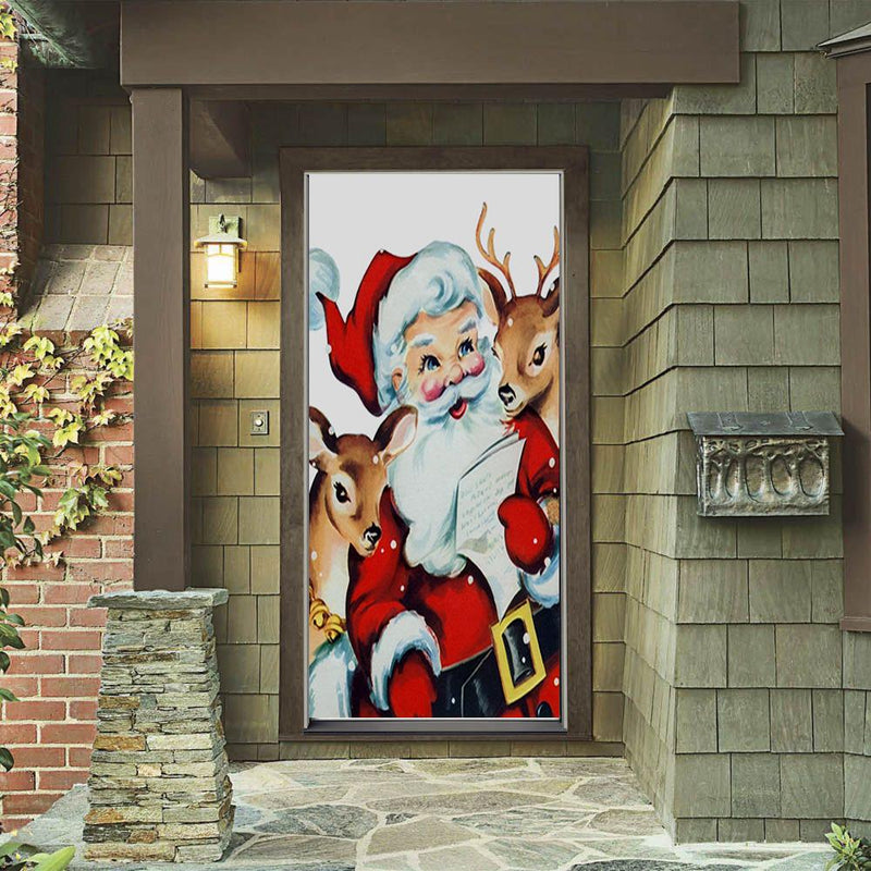 DoorFoto Door Cover 1950 Christmas Decoration