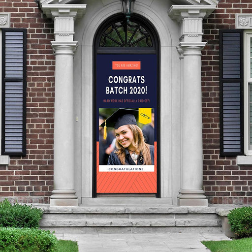DoorFoto Door Cover Custom Graduate Banner