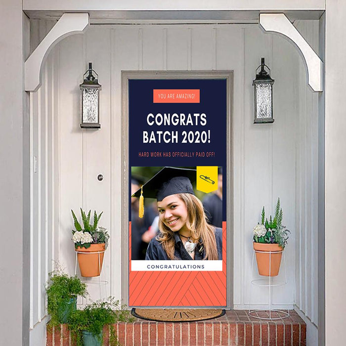 DoorFoto Door Cover Custom Graduate Banner