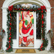 DoorFoto Door Cover Rooftop Santa