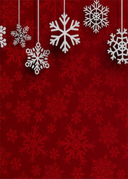 DoorFoto Door Cover Hanging Snowflakes