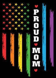 DoorFoto Door Cover Proud Mom Flag