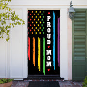 DoorFoto Door Cover Proud Mom Flag