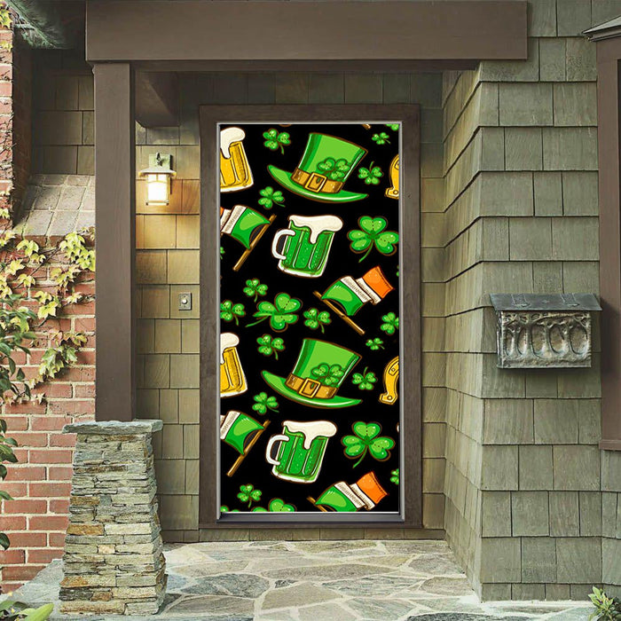 DoorFoto Door Cover Green Beer