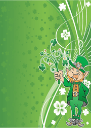 DoorFoto Door Cover Leprechaun Decorations