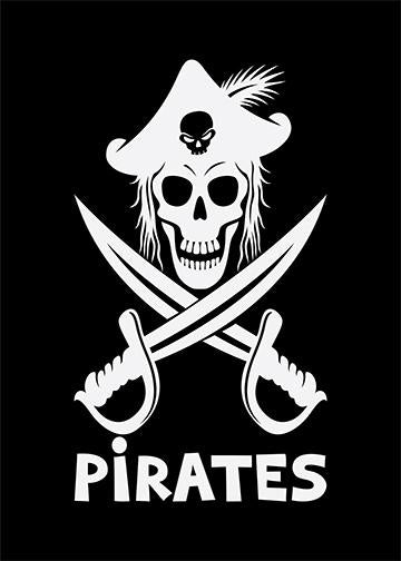 Pirate Door Decoration | Pirate Skull & Swords Door Cover — DoorFoto