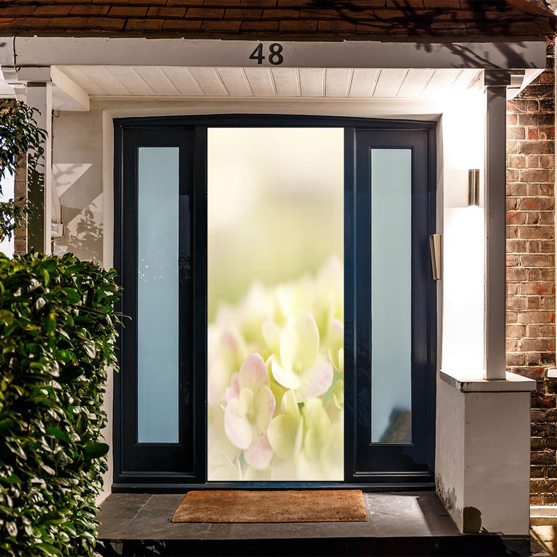 DoorFoto Door Cover Soft Pink Hydrangea