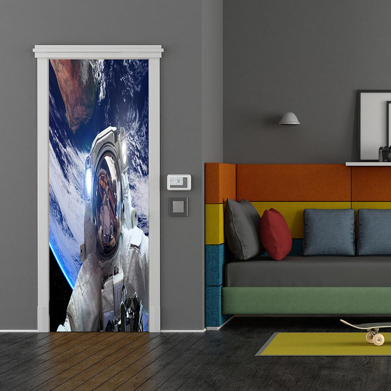 DoorFoto Door Cover Astronaut in Space