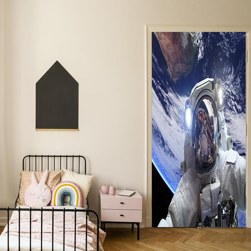 DoorFoto Door Cover Astronaut in Space