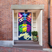 DoorFoto Door Cover Mardi Gras Lips