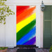 DoorFoto Door Cover Customizable - Gay LGBT Flag Grunge Background