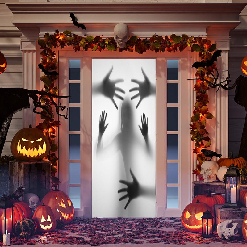 DoorFoto Door Cover Silhouette Halloween