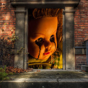 DoorFoto Door Cover Creepy Doll