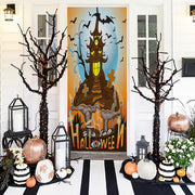 DoorFoto Door Cover Spooky Castle