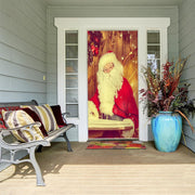 DoorFoto Door Cover Vintage Santa