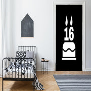 DoorFoto Door Cover Customizable - Sweet 16