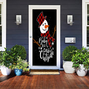 DoorFoto Door Cover Cold Outside