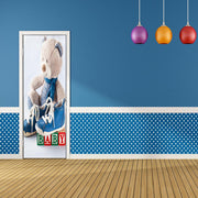 DoorFoto Door Cover Teddy Bear with Shoes