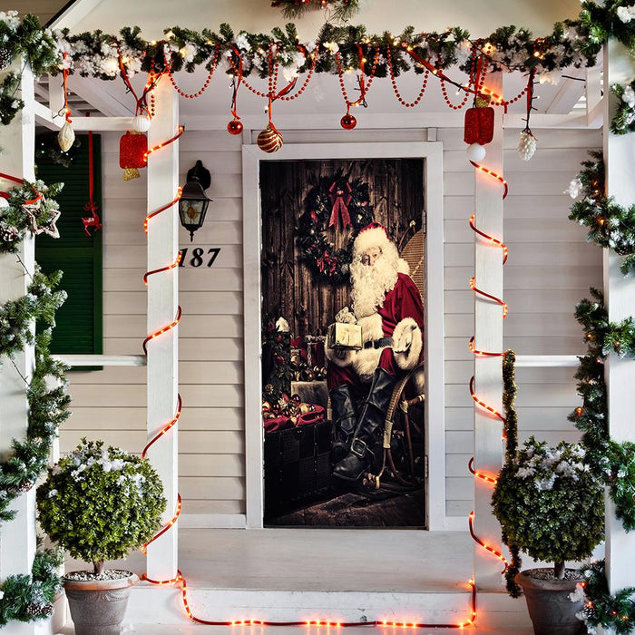 DoorFoto Door Cover Santa Claus With Gifts