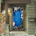 DoorFoto Door Cover Customizable - Blue Wood
