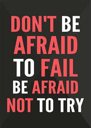 DoorFoto Door Cover Don't Be Afraid to Fail