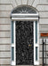DoorFoto Door Cover Black and White Rose Pattern