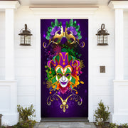 DoorFoto Door Cover Mardi Gras Jester