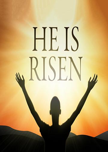 DoorFoto Door Cover He Is Risen Sunshine