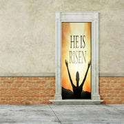 DoorFoto Door Cover He Is Risen Sunshine