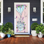 DoorFoto Door Cover Floating Bunnies