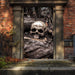 DoorFoto Door Cover Creepy Skull and Crossbones