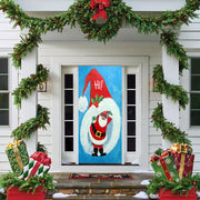 DoorFoto Door Cover African American Claus