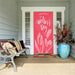 DoorFoto Door Cover Pink Tulips