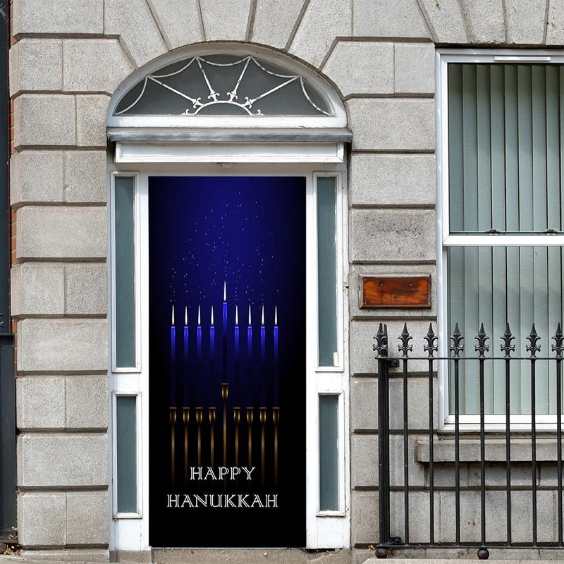 DoorFoto Door Cover Chanukah Decor
