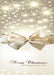DoorFoto Door Cover Merry Christmas Golden Bow
