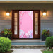 DoorFoto Door Cover Customizable - Baby Pink Background