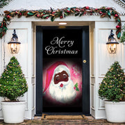 DoorFoto Door Cover Pink Xmas