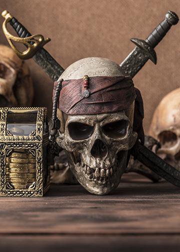 Pirate Decor | Skull and Swords Door Cover From $49.99 USD