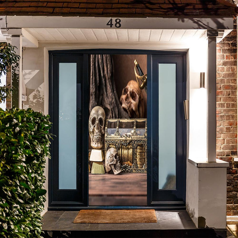 DoorFoto Door Cover Pirate Home Decor