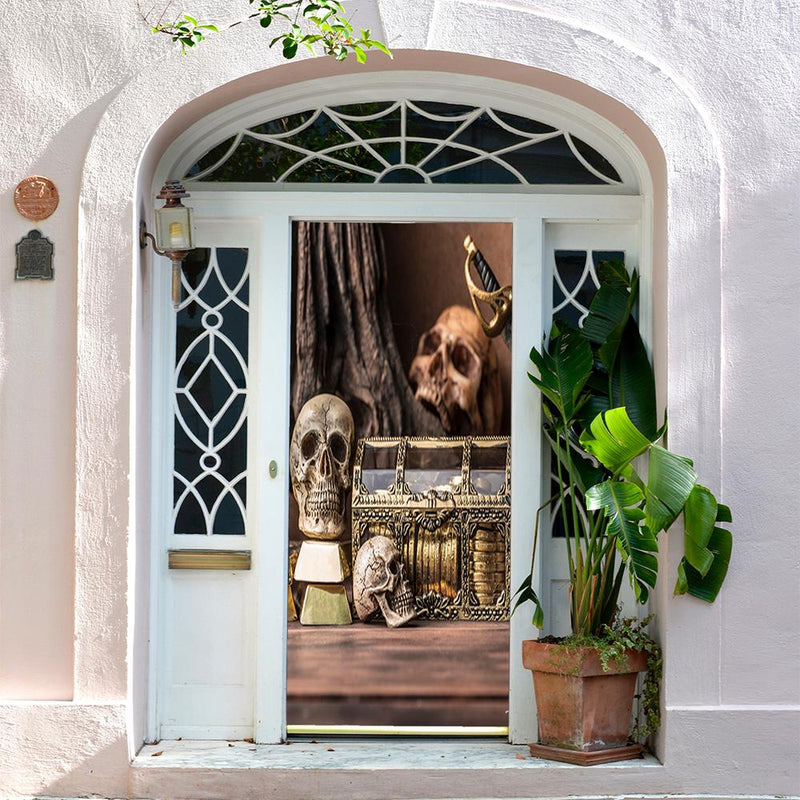DoorFoto Door Cover Pirate Home Decor