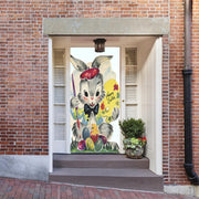 DoorFoto Door Cover Bunny Painting
